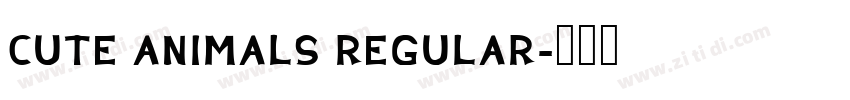 Cute Animals Regular字体转换